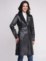 100% Leather Trench Coat (WX 130)